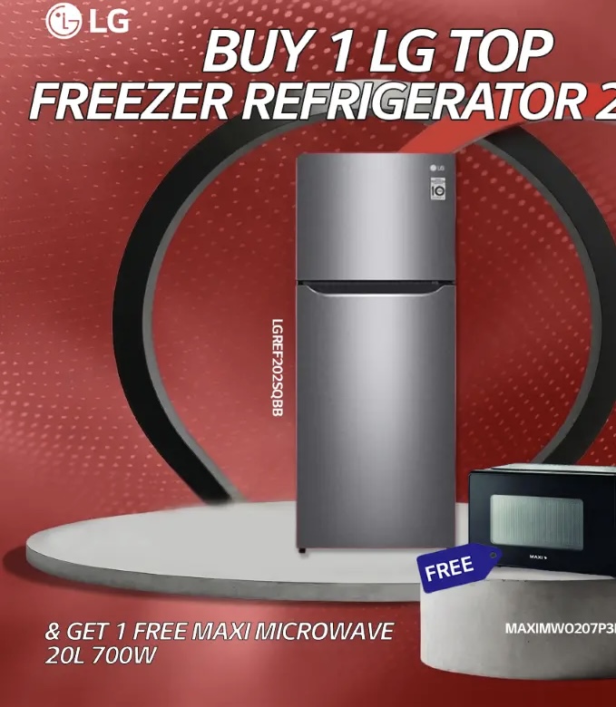 LG Top Freezer Refrigerator 205L (GN-B202SQIR)