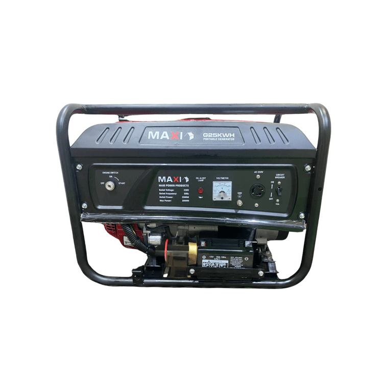 Maxi Generator 3.1kVa | 2.5kW | with Key & Wheels (G25KWH)