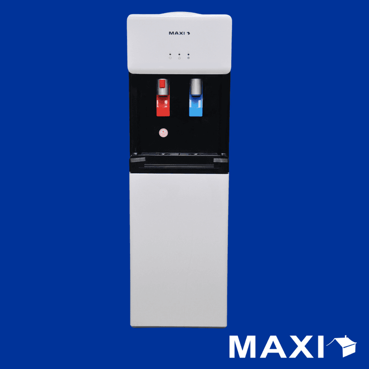 Maxi Water Dispenser with Bottom Fridge (1675S-B) 2-Faucets